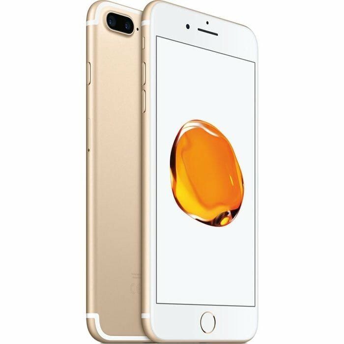 Iphone 7 plus recondicionado, de cor dourado, com capacidade 128gb
