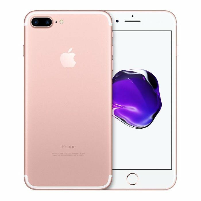 Iphone 7 plus recondicionado, de cor rosa dourado, capacidade 128 gb