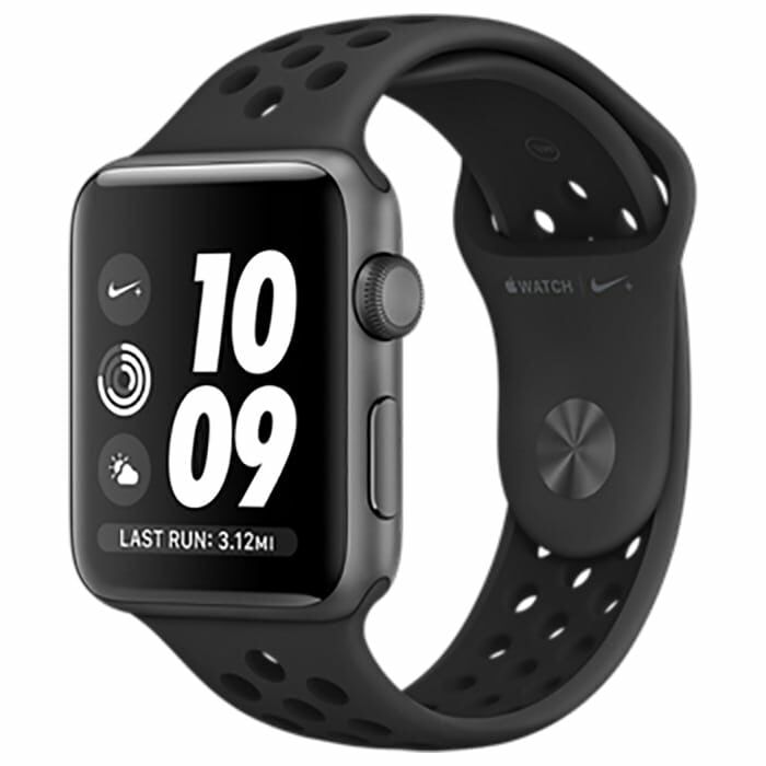apple watch nike 3 caixa cinzento sidera bracelete desportiva nike antracite preto