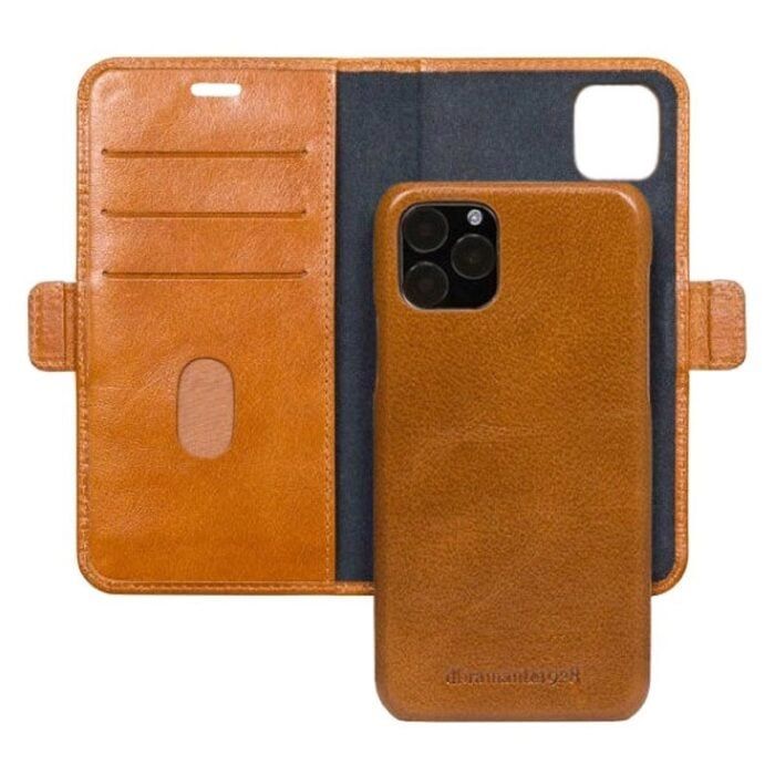Dbramante1928 iPhone 12 Pro Max 2 in 1 Magnetic Wallet Case Brown