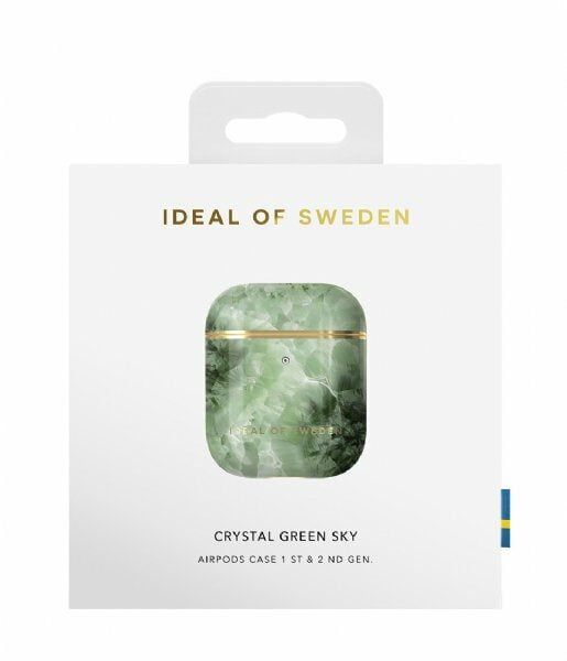iDeal Of Sweden Airpods Case Cosmic Green Whirl e1629283579151