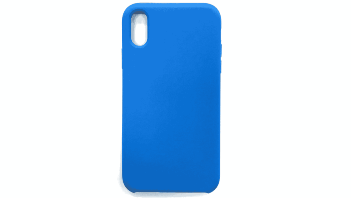 C iPhone XS Max Silicone Case Blue