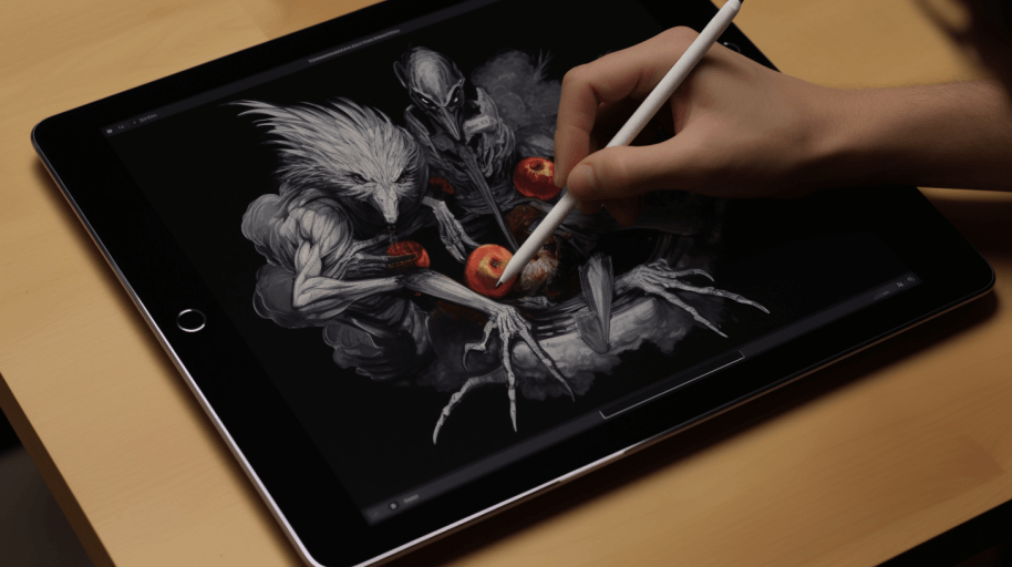 como desenhar no iPad com caneta