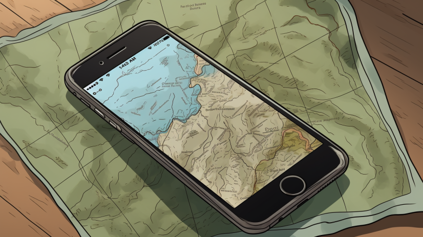 illustration of a map on iphone 34f13e48 e5fa 4bf4 81fc 8801245c4750