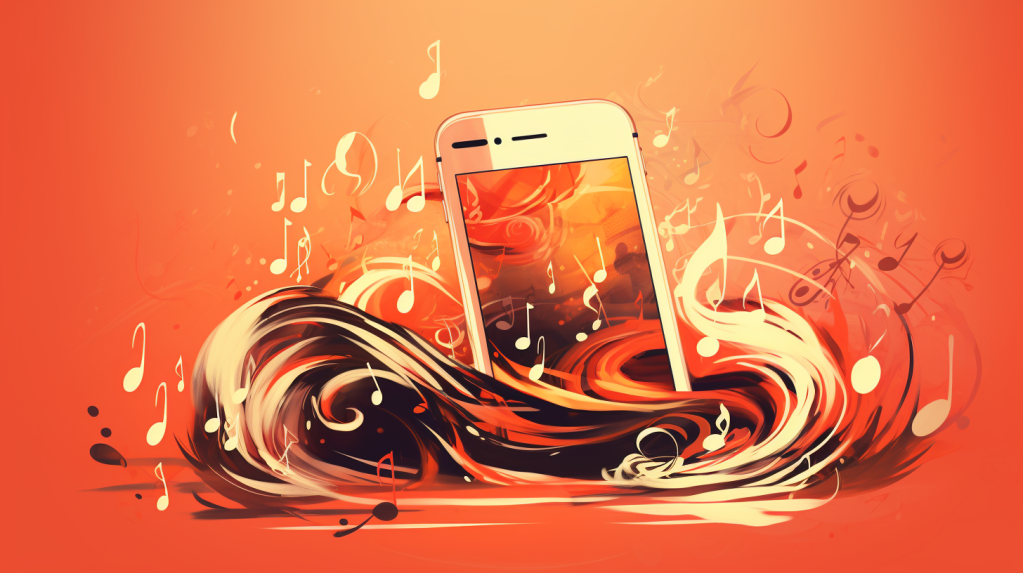 illustration of music on iphone 3f2943ab 334b 4d57 bc8e 19a689bedcff